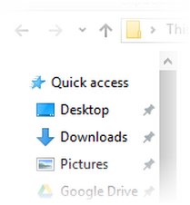 Windows 10 – Quick Access